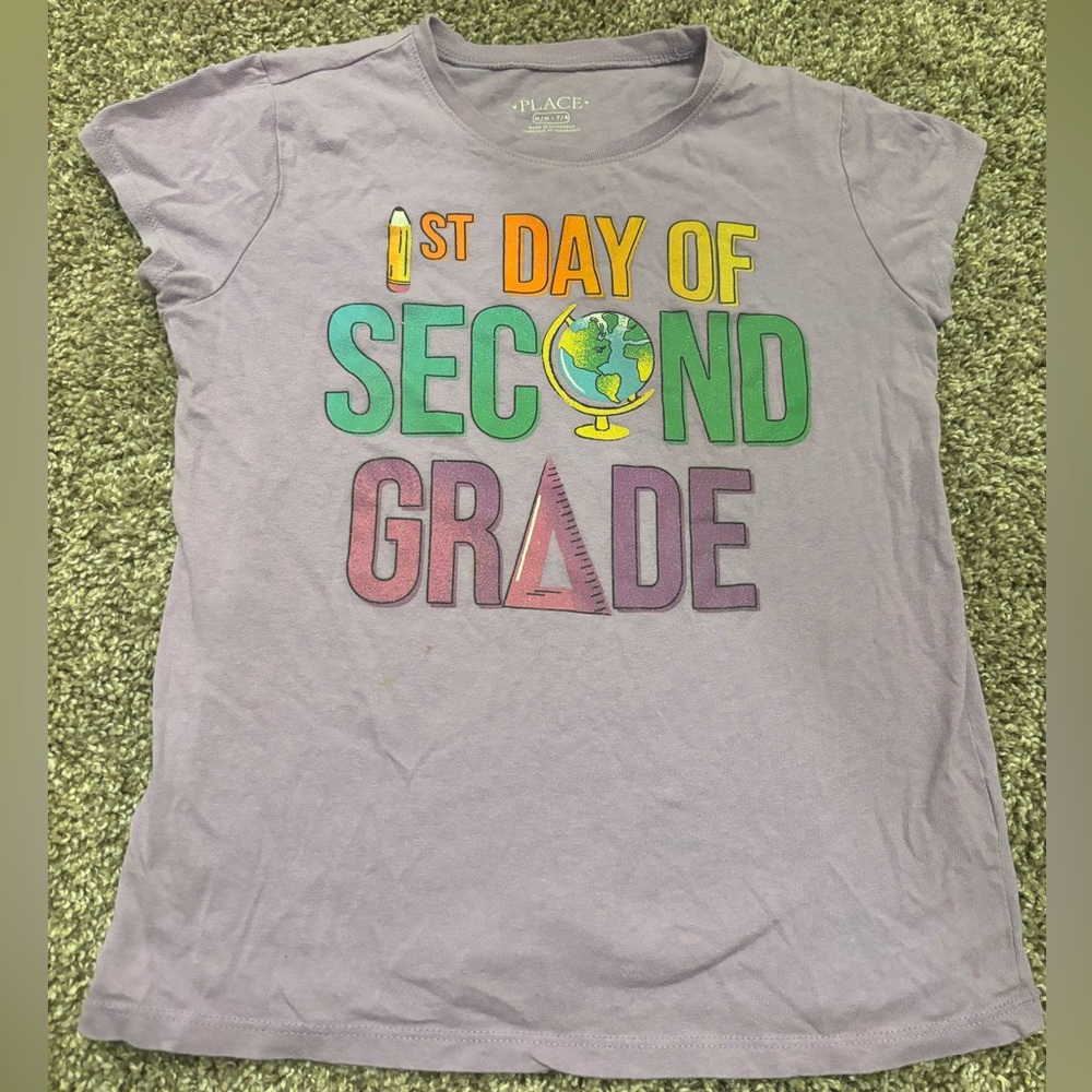 Girls 1st day of 2nd grade shirt